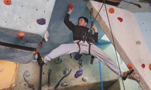 indoor rock climbing kid