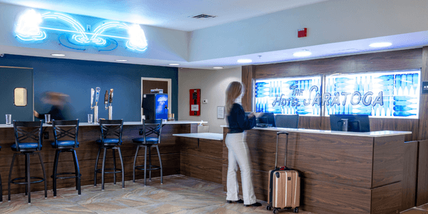 Front Desk of the Hotel Saratoga