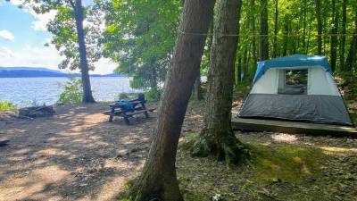 island campsite