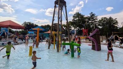 kids water park area
