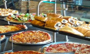 pizza display