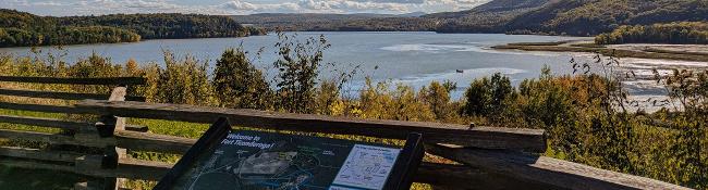 fort ticonderoga view of lake champlain in early fall