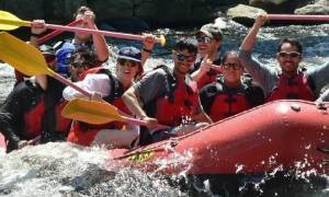 whitewater rafting group