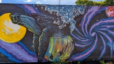 whale mural