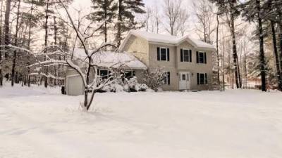 house in the winter